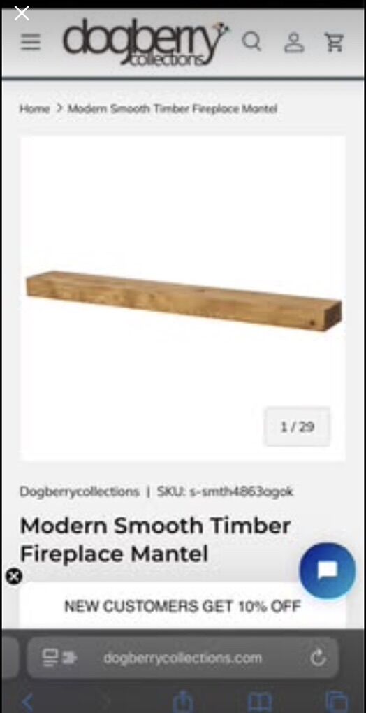 Rustic Modern Timber Mantel – Dogberry Fireplace