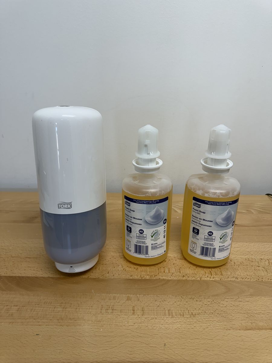 Tork Automatic Foaming Hand Soap Dispenser with 2 Refills