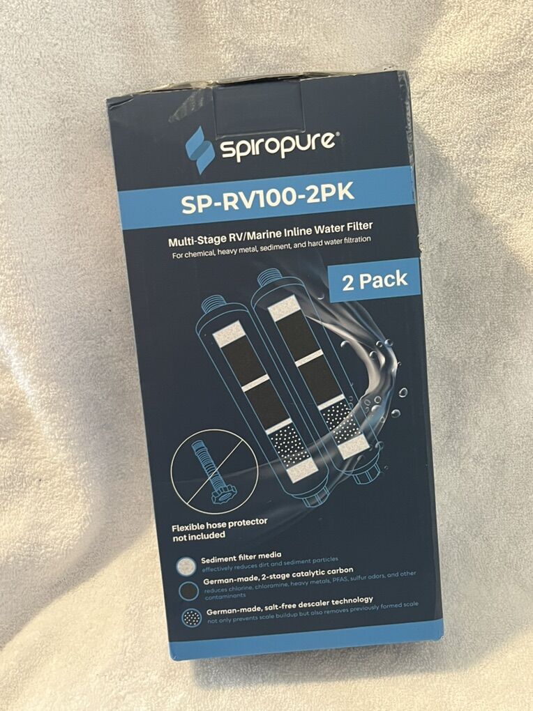 NEW 2-Pack Inline RV Marine Water Filters