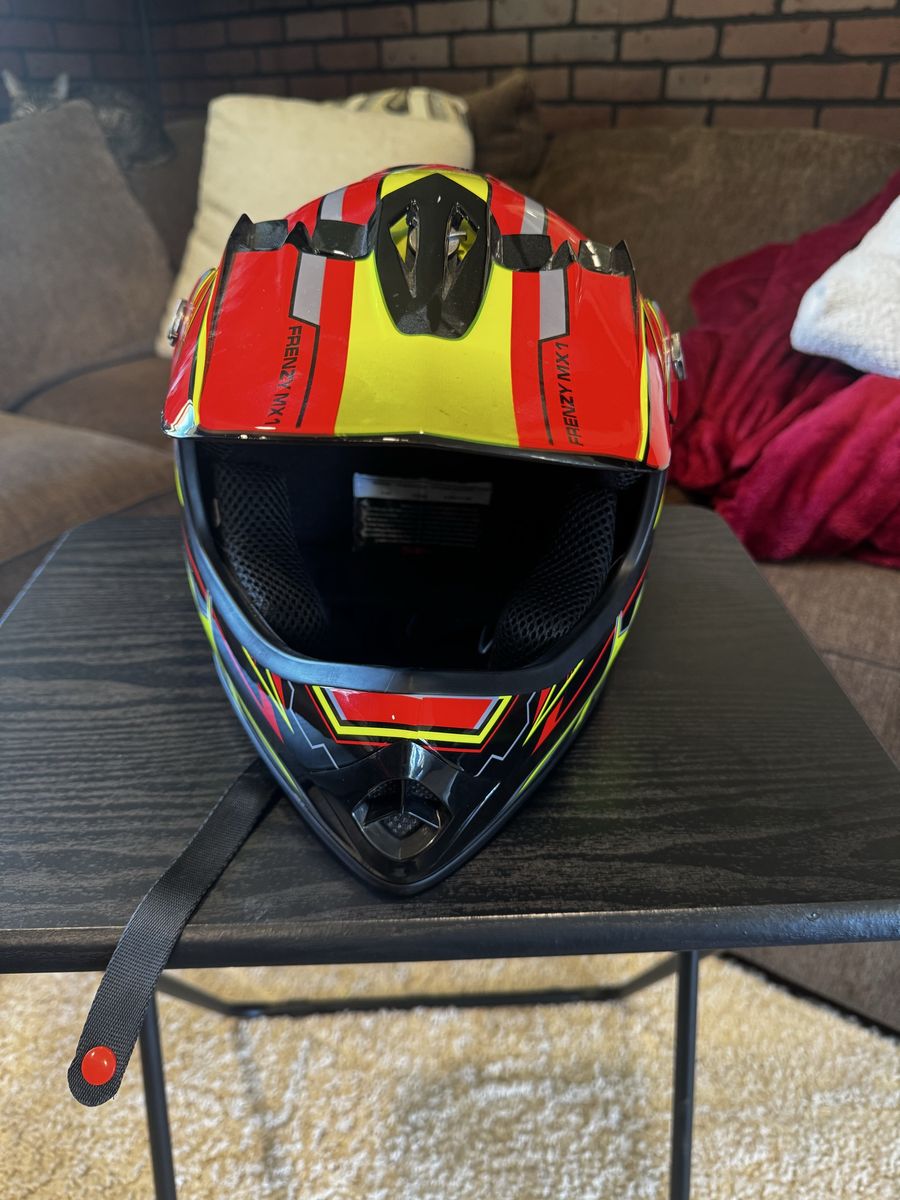 Frenzy MX1 Youth Large Dirt Bike/ATV Helmet (53–54 cm)