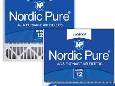 Nordic Pure 20x20x5 MERV 12 Air Filters, 2-pack #96566