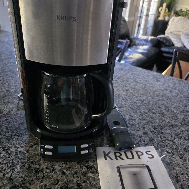 Krups progamable coffee maker $65