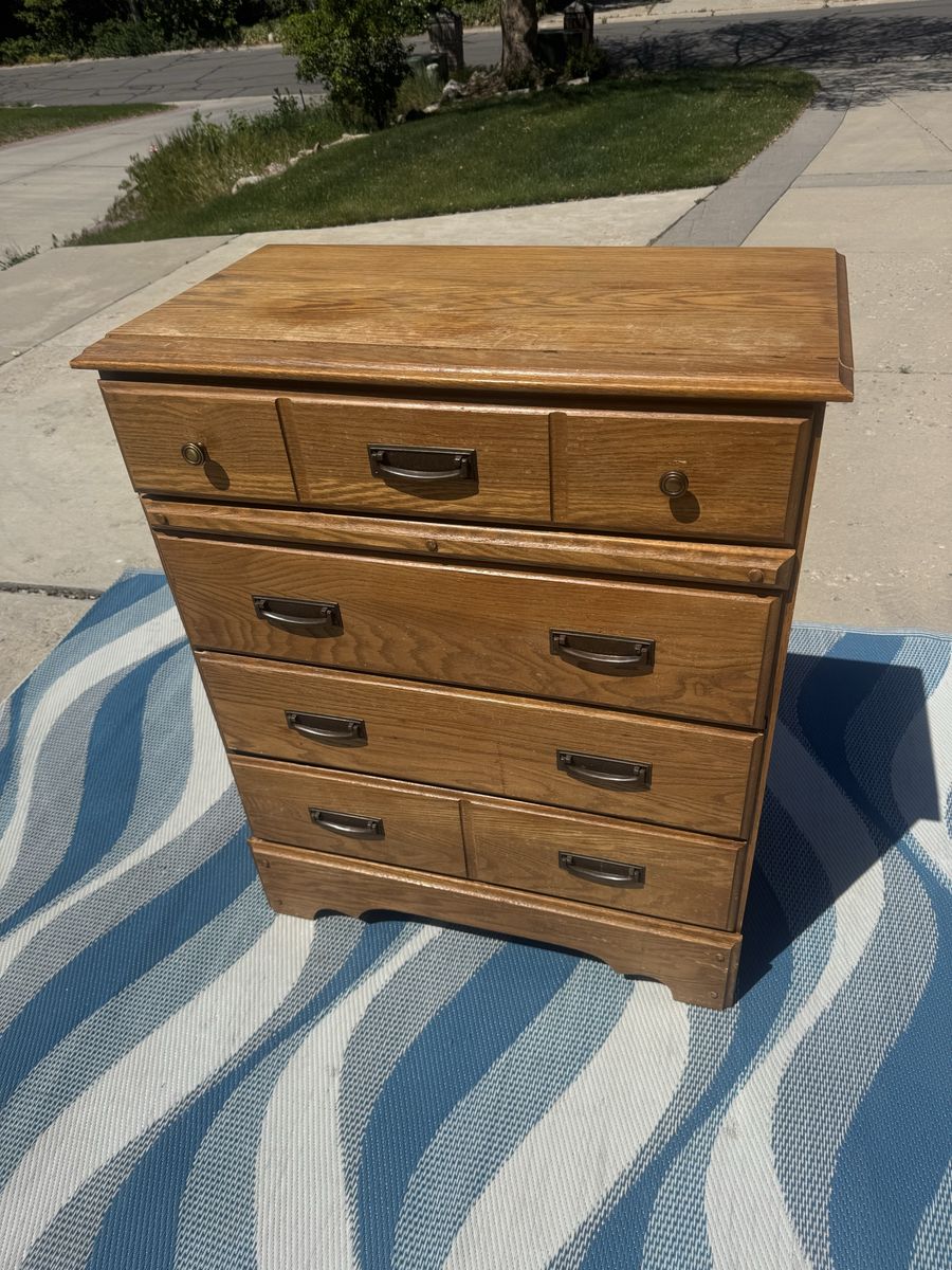 Brown Wooden Dresser