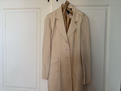 Donna Karan Cream Linen Pantsuit Sz 6