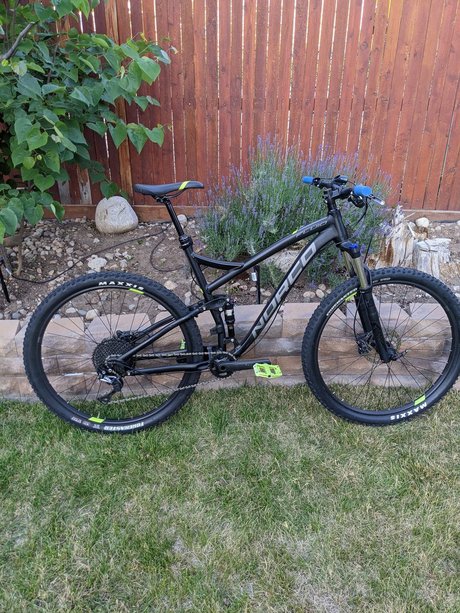 Norco Fluid 1 FS 2019 BLACK/GREEN/GREY XL29