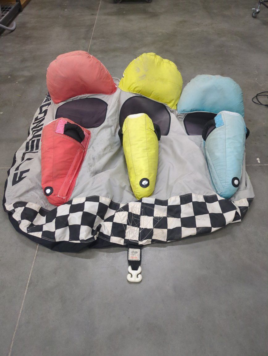Connelly Ski Tube Towable 3-Person Inflatable Raft with Multiple Riding Positions
