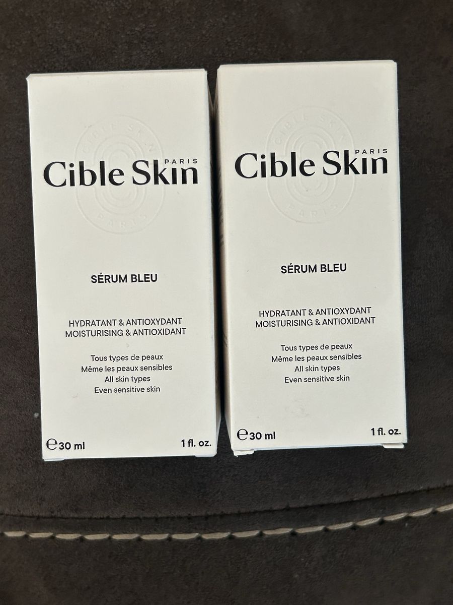 Cible Skin Sérum Bleu Moisturizing & Antioxidant Serum - 2x30ml (1 fl. oz.) for All Skin Types