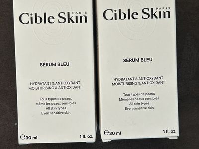 Cible Skin Sérum Bleu Moisturizing & Antioxidant Serum - 2x30ml (1 fl. oz.) for All Skin Types