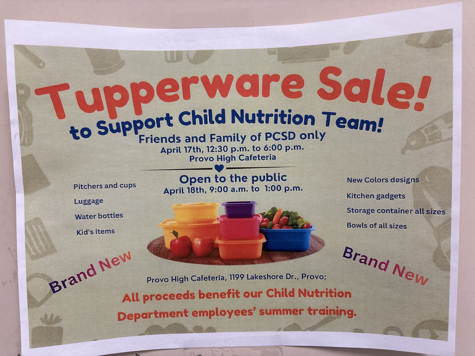 Truckload Of tupperware. 50-70% off of Retail
