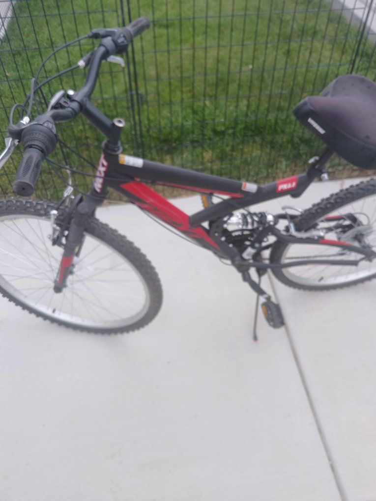 Next PX 4.0 Dual Suspension Mountain Bike - Black/Red