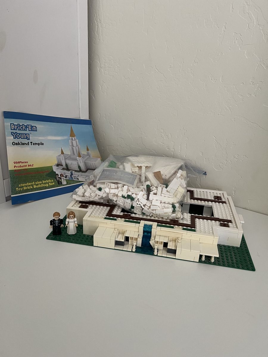 Brick 'Em Young Oakland & Salt Lake Temple Building Sets with Manuals
