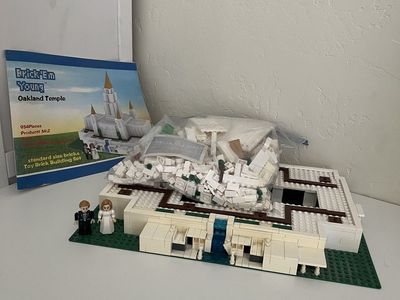 Brick 'Em Young Oakland & Salt Lake Temple Building Sets with Manuals