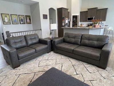 Leather Sofa & Loveseat