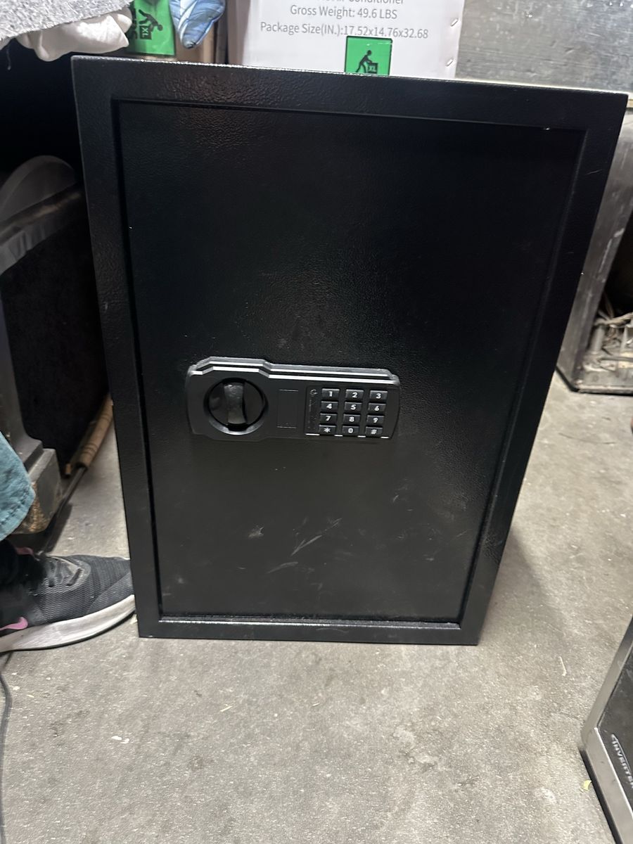 Black Digital Security Safe with Electronic Keypad - Ideal for Home or Office