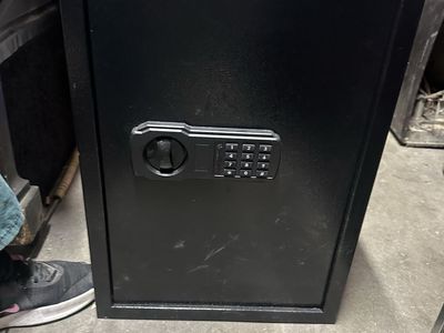 Black Digital Security Safe with Electronic Keypad - Ideal for Home or Office