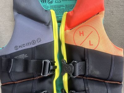 Hyperlite Youth Life Jacket Vest Neoprene 55-88 lbs USCG Approved Watersports
