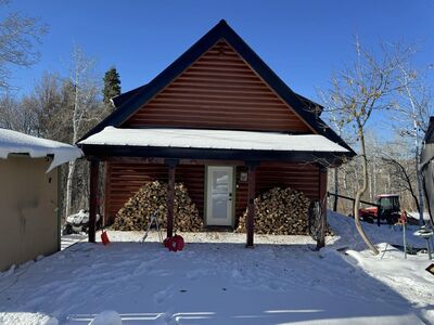 Firewood delivered and stacked