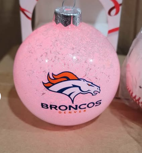 NFL DENVER BRONCOS  Ball Ornament Sports Collectors Series NEW