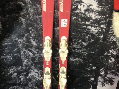 Elan Lil Magic 120cm Jr Skis w/ Elan El 4.5 Demo Binding