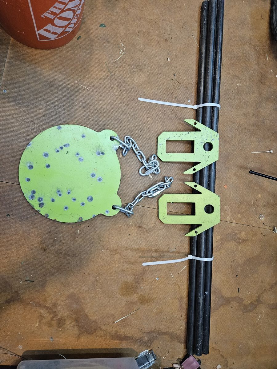 Steel Hanging Shooting Target with Stand
