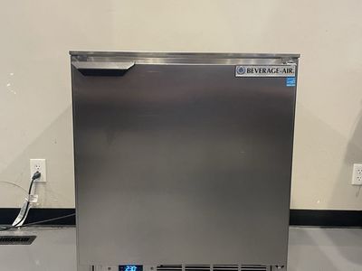 Beverage-Air UGF27AHG Stainless Steel Undercounter Freezer with Casters, 27-inch