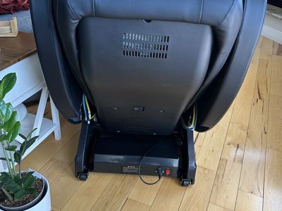 Real Relax Zero Gravity Full Body Massage Chair - Black Leather