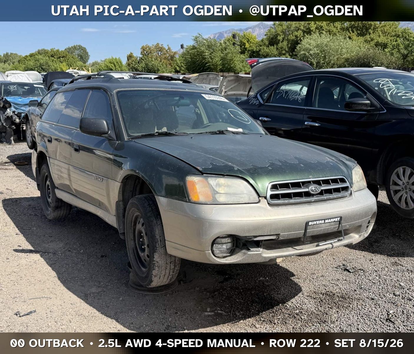 Just In! 2000 Subaru Outback Parts - UTPAP Ogden