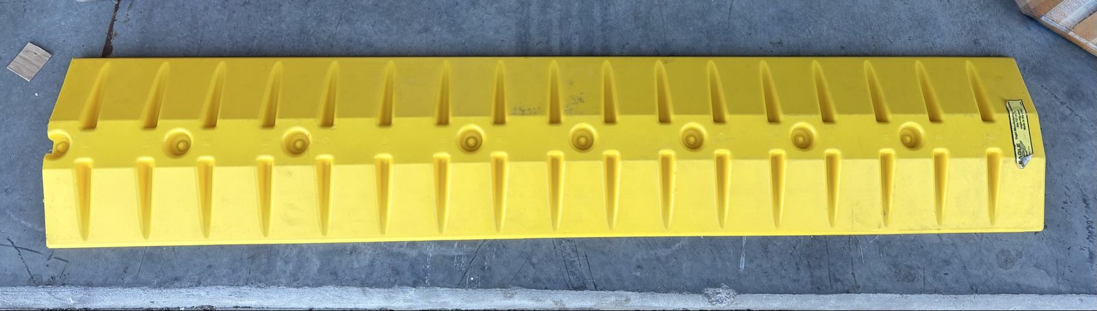 Eagle 53" X 10" X 2" Yellow HDPE