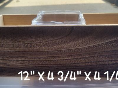 Rustic Wooden 3-Compartment Planter Box
