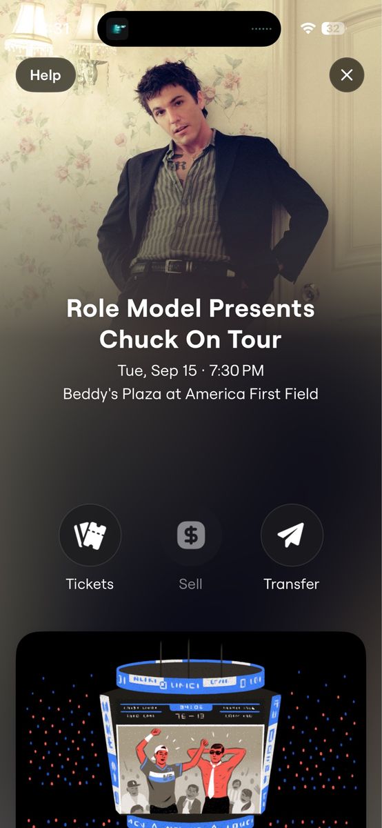 One Role Model Ticket for 9/15