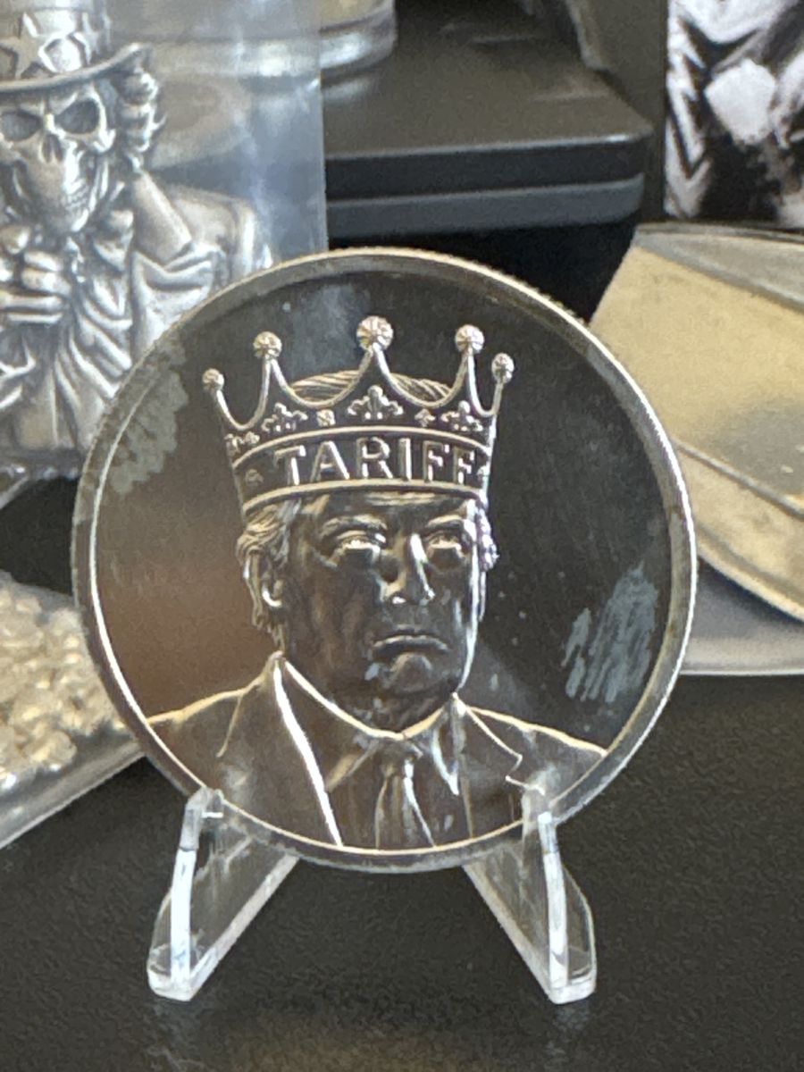 1oz .999 Fine Silver Trump Tariff King Round