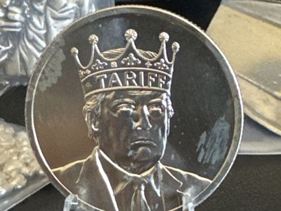 1oz .999 Fine Silver Trump Tariff King Round