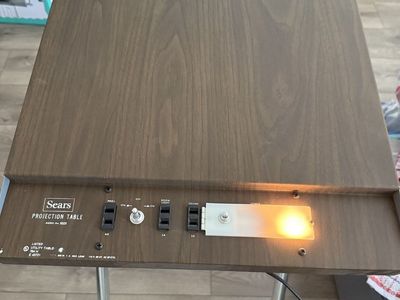 Vintage Sears 80331 Projection Table with Lighted Control Panel - Original Box