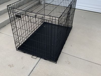 42” xl dog crate kennel folding wire cage extra large