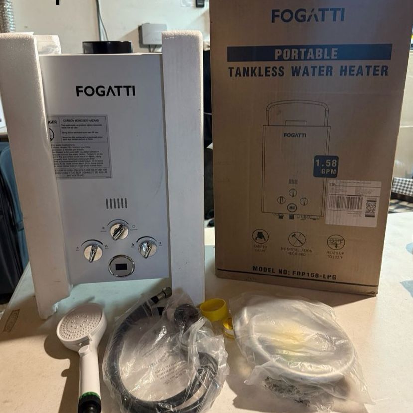 Fogatti FDP158-LPG 1.58 GPM Portable Tankless Water Heater - New, Open Box