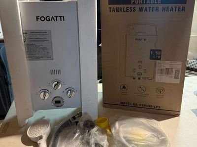 Fogatti FDP158-LPG 1.58 GPM Portable Tankless Water Heater - New, Open Box