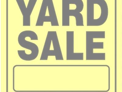 Yard Sale in Clinton Saturday 13th, 7am to 12pm