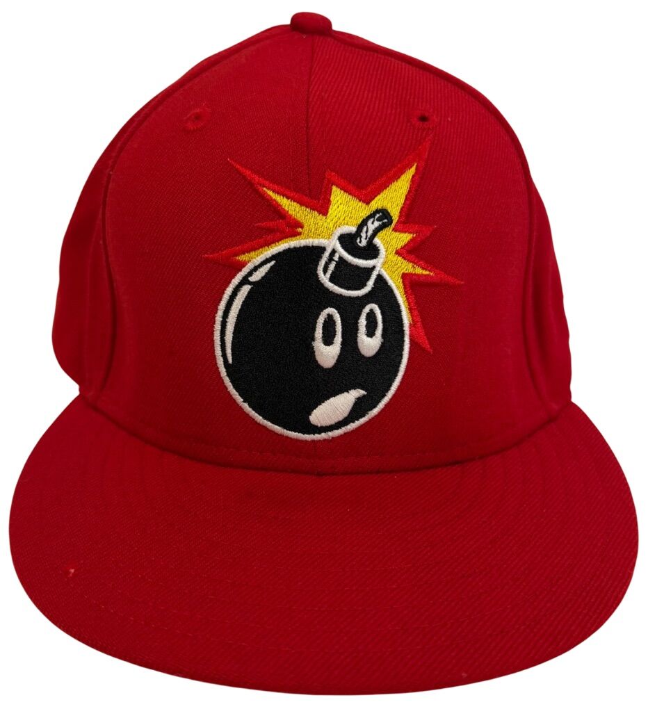 The Hundreds Red Adam Bomb Fitted Hat - 7 5/8