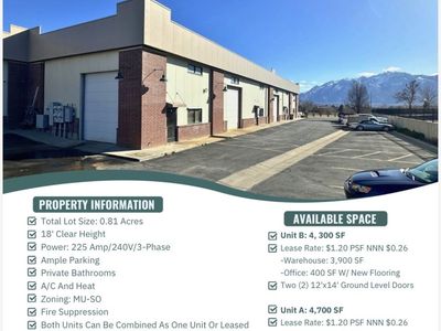 REDUCED!! FLEX SPACE AVAILABLE FOR LEASE