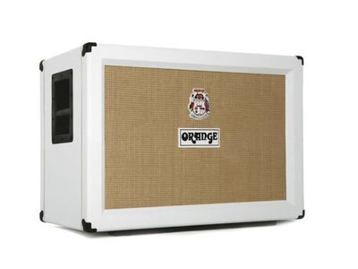 orange PPC212 guitar cabinet limited edition white
