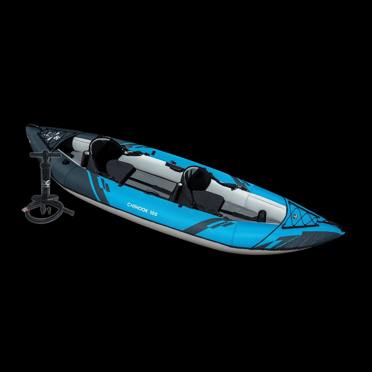 Chinook 100 Inflatable Kayak with Pump (2 Person) - NEW