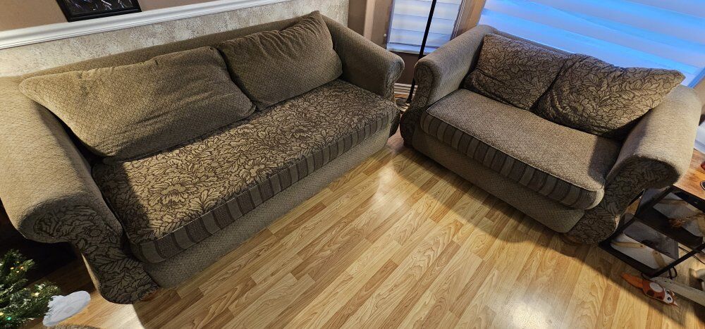 Couch and Loveseat Set
