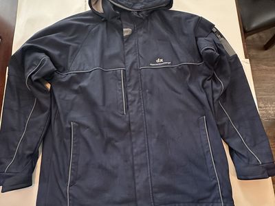 Dunbrooke Venture Hooded Jacket Large Blue Soft Shell Diamond Exchange Coat