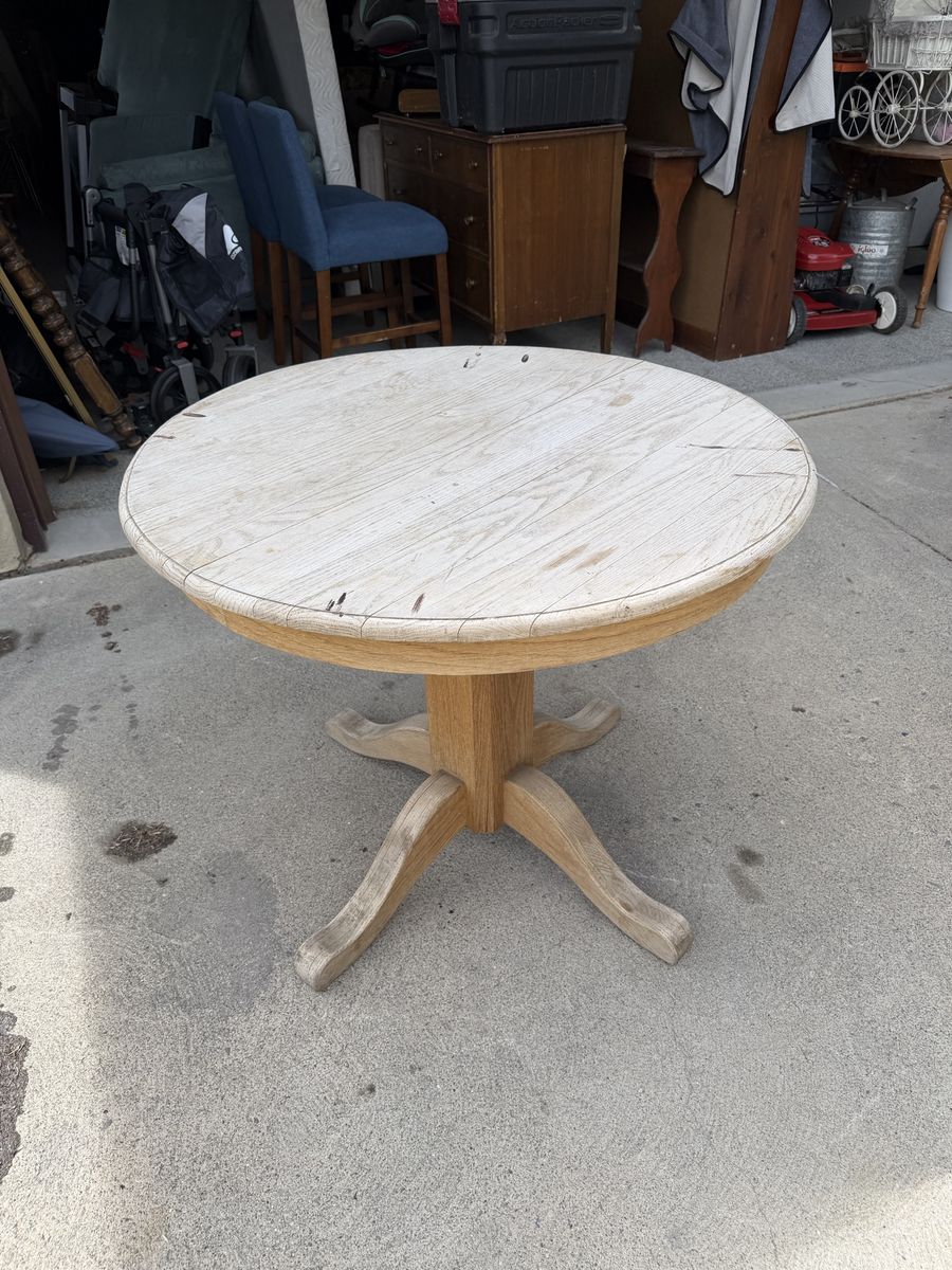 Rustic round table