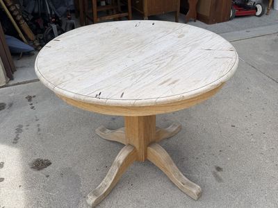 Rustic round table