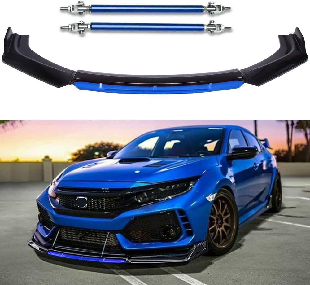 4PCS Universal Car Front Bumper Lip Body Kit Splitter Spoiler Diffuser Protector