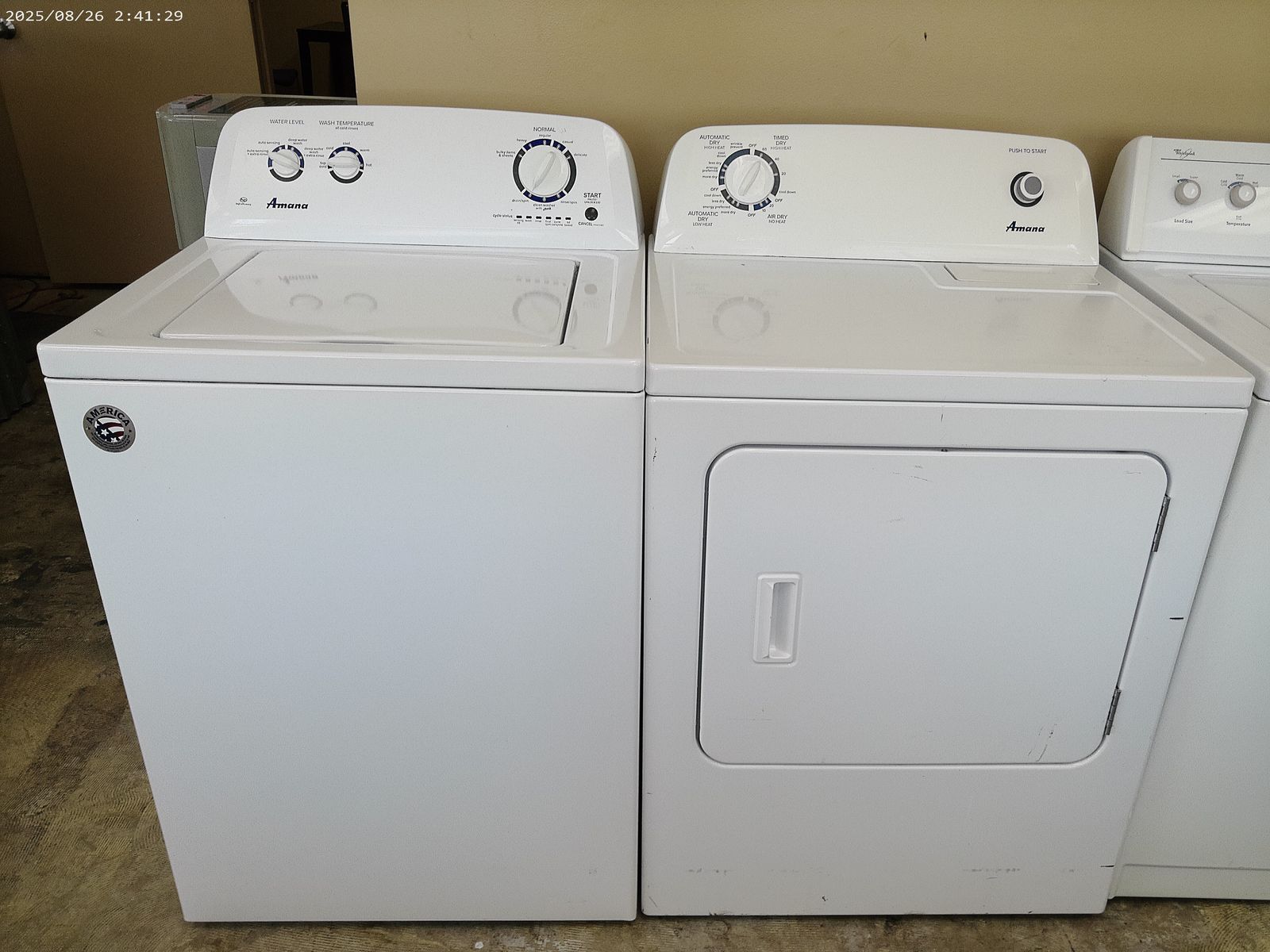 Whirlpool Washer and Electric Dryer~90 Day Guarantee~With Agitator