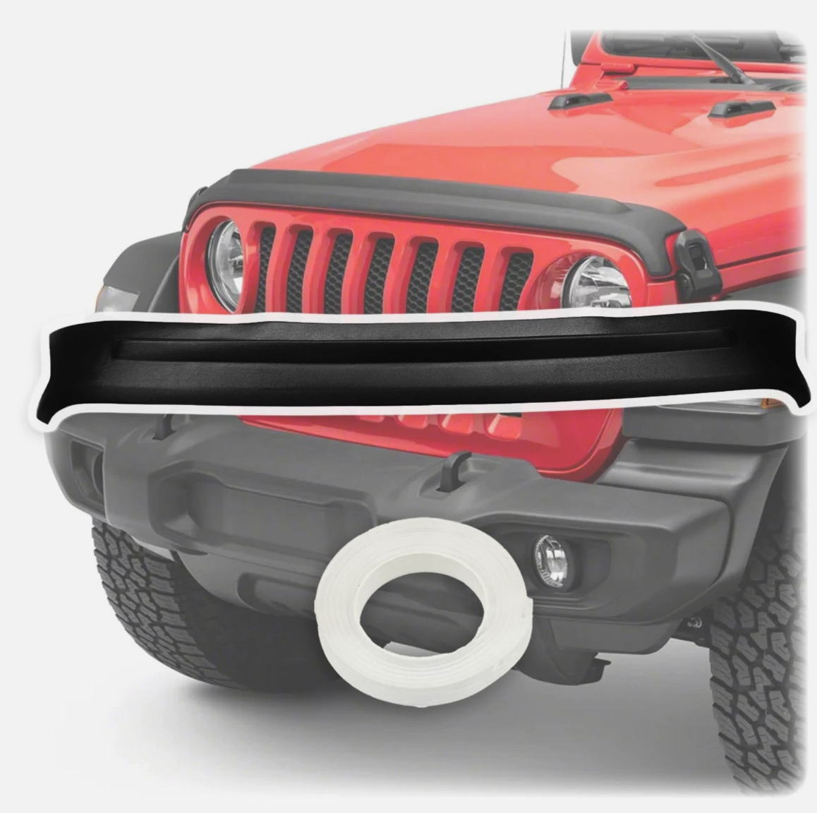Hood Protector Bug Deflector for 2021-2025 Jeep Wrangler JL Hood Guard Shield