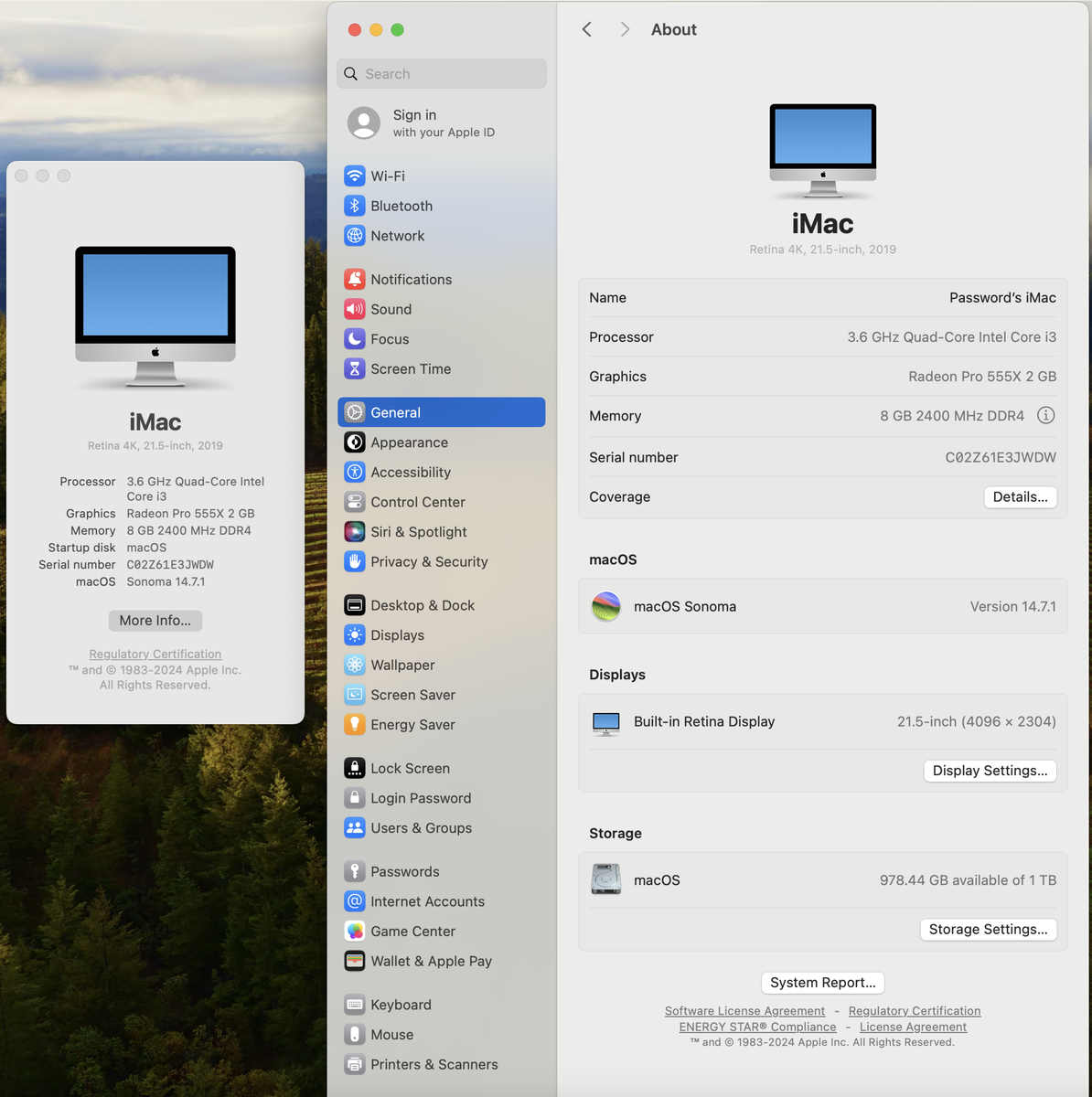 iMac 2019 Retina 4K 21.5-inch 2019