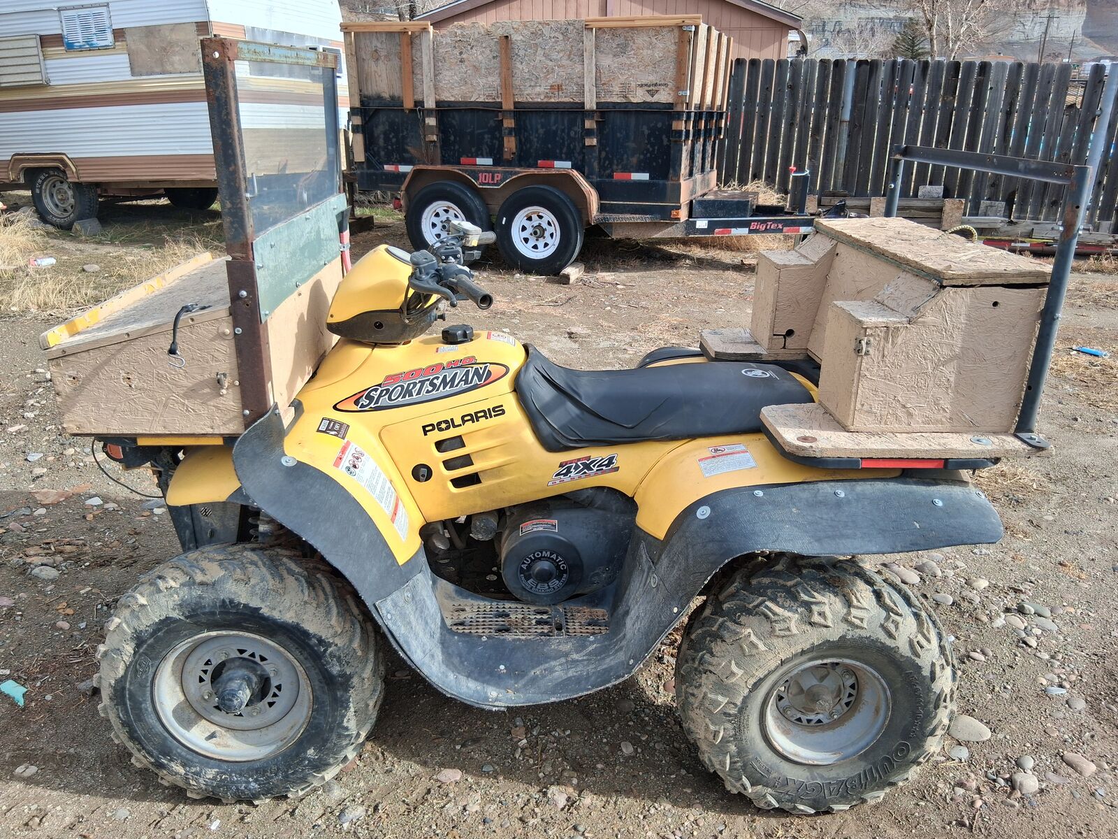 2 - 4 wheelers $ 6000.00 2002 Polaris 500 H O and 2009 Polaris 800 Twin H O